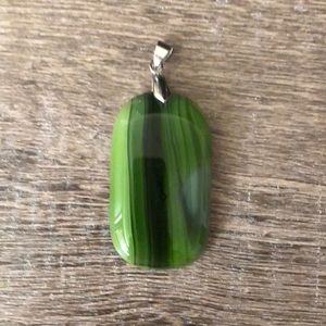 NWOT Big Sur Jade Pendant Hand Polished Boho $98